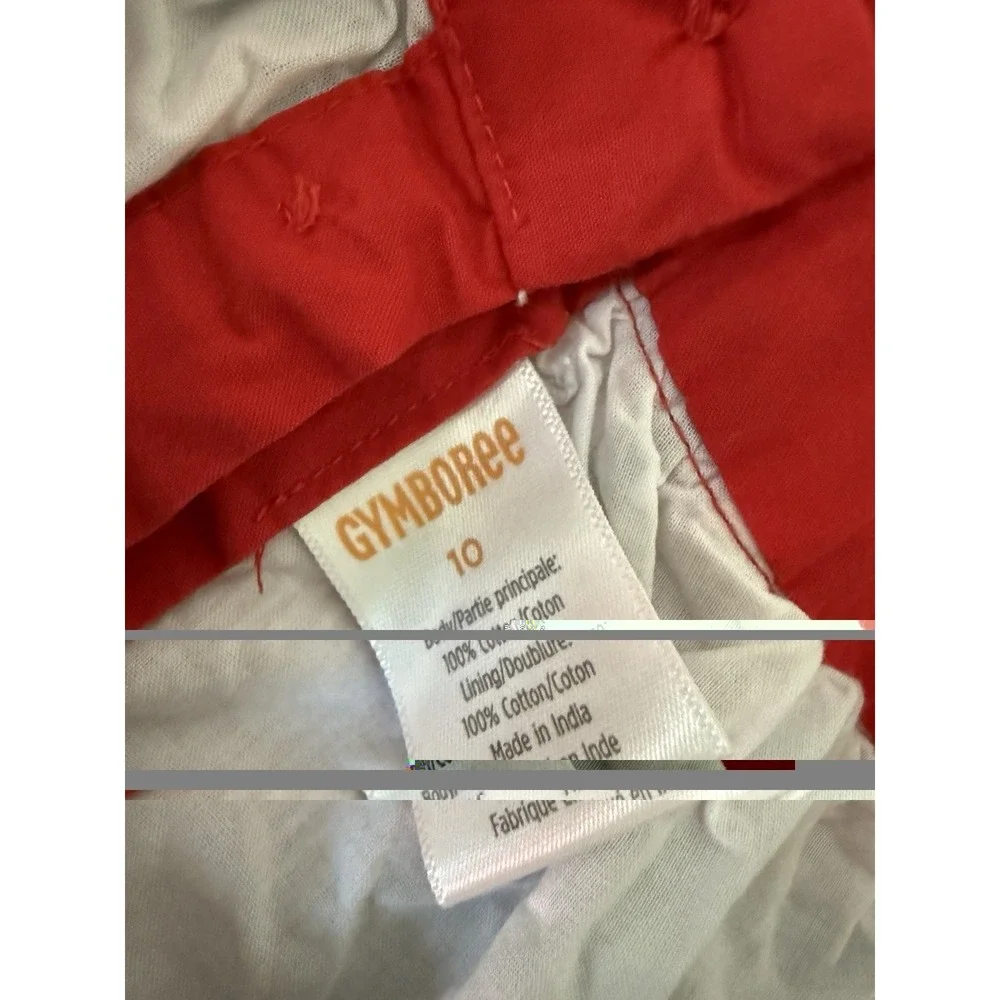 Gymboree Girls 10 American Cutie Plaid Madras Shift‎ Dress Patriotic